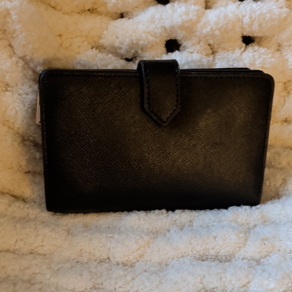 Kate Spade Black Card Holder with Gold Accents - Picture 2 of 5
